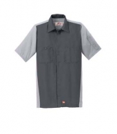 Red Kap® Short Sleeve Ripstop Crew Shirt