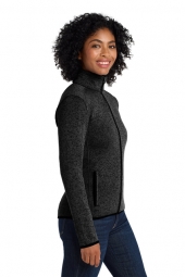 Port Authority® Ladies Sweater Fleece Jacket