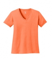 Port & Company® Ladies Core Cotton V-Neck Tee
