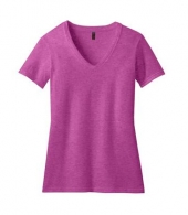 District Made® Ladies Perfect Blend® V-Neck Tee
