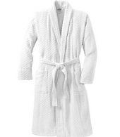 Port Authority® Checkered Terry Shawl Collar Robe