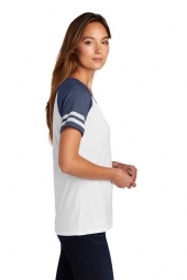 District Made® Ladies Game V-Neck Tee