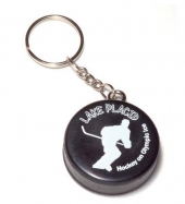 Mini Hockey Puck Key Chain