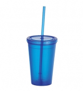 Iceberg 16oz Double-Wall Tumbler w/Straw
