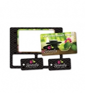 Plastic Wallet Card w/ 2 Key Tags