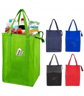 Large Insulated Cooler Zipper Tote Bag