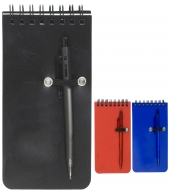 "MONTEREY" Pocket Sized Spiral Jotter Notepad Notebook with Pen