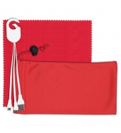 Mobile Tech Charging Cable Kit in Microfiber Cinch Pack Component