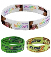 1/2" Stretchy Elastic Dye Sublimation Wristbands