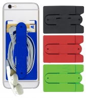 "KICKSTART" Soft Silicone Cell Phone Kickstand & Wallet