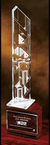 Harmonics-Lighted Wood Base