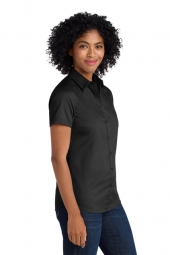 Port Authority® Ladies Short Sleeve SuperPro™ Twill Shirt
