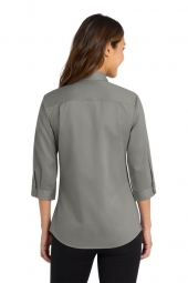 Port Authority® Ladies 3/4-Sleeve SuperPro™ Twill Shirt