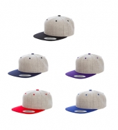 Yupoong Adult 6-Panel Structured Flat Visor Classic Two-Tone Snap