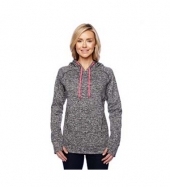 Ladies' Cosmic Contrast Fleece Hooded Sweatshirt