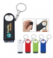 Magnifier And LED Light Key Chain