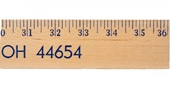 Extra Strength Yardsticks - Clear Lacquer Finish