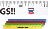 12" Enamel Wood Ruler - English Scale