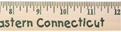 12" Natural Finish Wood Ruler - English Scale