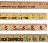 Ribbon Background Rulers - Clear Lacquer Finish