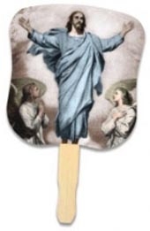 Stock Design Hand Fan - Resurrection Of Jesus