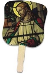 Stock Design Hand Fan - Jesus
