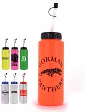 32 oz. Sports Bottle with Flexible Straw