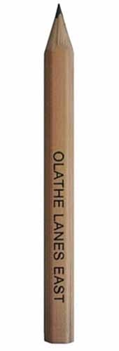 Hex Natural Finish Golf Pencils