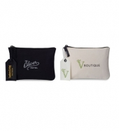 Avery Cotton Zippered Pouch