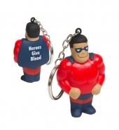 Super Hero Stress Reliever Key Chain