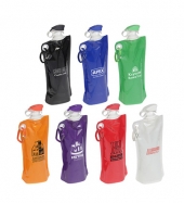 Flip Top Foldable Water Bottle with Carabiner