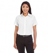 Women's Crown Collection® Broadcloth Short Sleeve Woven Dress Shi