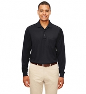 Adult Pinnacle Performance Long-Sleeve Piqué Polo with Pocket