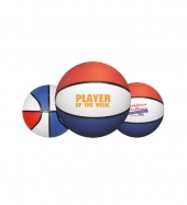 Rubber Basketballs - Red, White & Blue