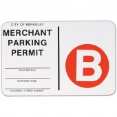 Economy Plastic Signs: 75-100 sq. in.