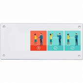 Economy Plastic Signs: 50-75 sq. in.