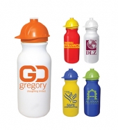 20oz. Value Cycle Bottle W/ Safety Helmet Push'nPull Cap