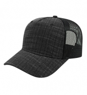 Five Panel Poly/Rayon with Mesh Back Cap