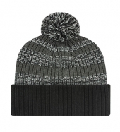 Heavy Ribbed Knit Cap with Cuff