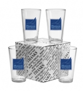 16 oz. Mixing Glass Thank You Set