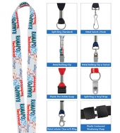 3/4" 'Fine Print' Lanyard
