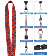 1" 'Fine Print' Lanyard