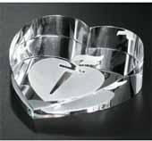 Slant Heart Paperweight 2-3/4" W