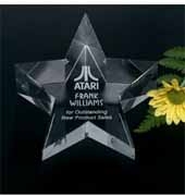 Slanted Star Paperweight 5" W