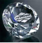 Diamond Paperweight 3-1/4" Dia.