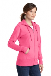 Port & Company® Ladies Core Fleece Full-Zip Hooded Sweatshir