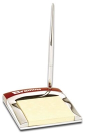Wood and Metal Memo with Pen Holder
