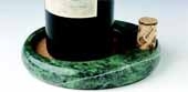 Green Marble Sommelier's Wine Bottle Coaster