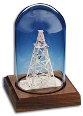 Business Card Sculpture - Oil Derrick