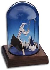 Business Card Sculpture - Comic Fisherman